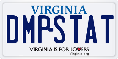 VA license plate DMPSTAT