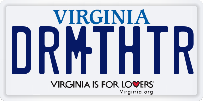 VA license plate DRMTHTR