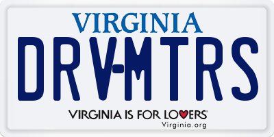 VA license plate DRVMTRS