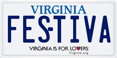 VA license plate FESTIVA