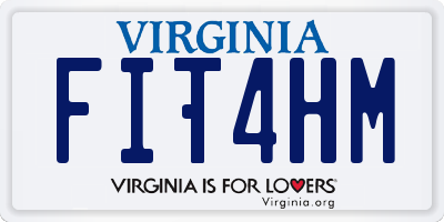 VA license plate FIT4HM