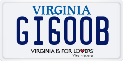 VA license plate GIGOOB
