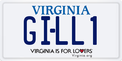 VA license plate GILL1