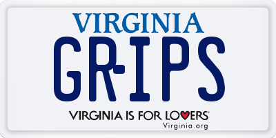 VA license plate GRIPS