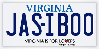VA license plate JASIBOO