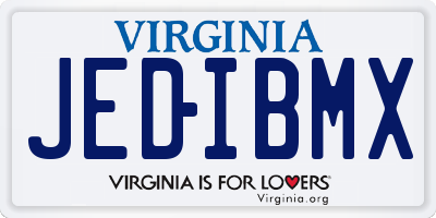 VA license plate JEDIBMX