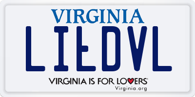 VA license plate LILDVL