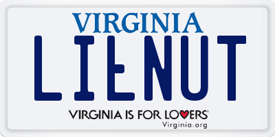 VA license plate LILNUT