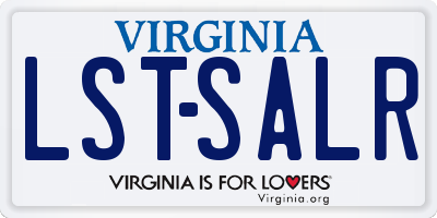 VA license plate LSTSALR