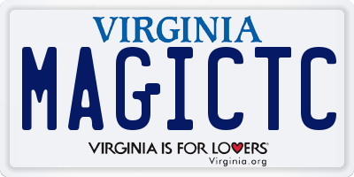 VA license plate MAGICTC