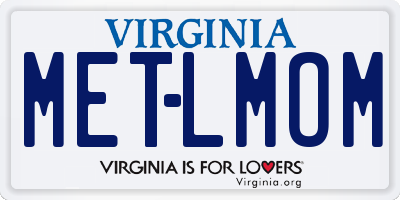 VA license plate METLMOM