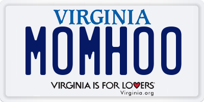 VA license plate MOMHOO