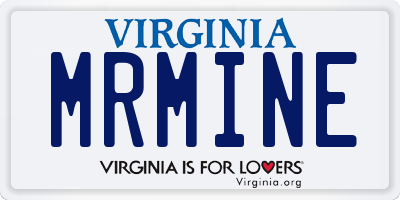 VA license plate MRMINE