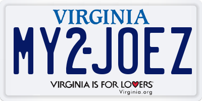 VA license plate MY2JOEZ