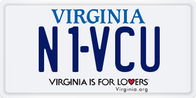 VA license plate N1VCU