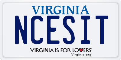 VA license plate NCESIT