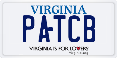 VA license plate PATCB