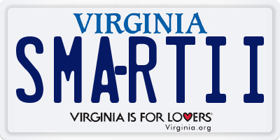 VA license plate SMARTII