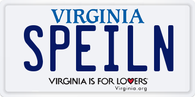 VA license plate SPEILN