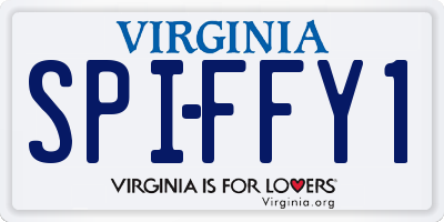 VA license plate SPIFFY1