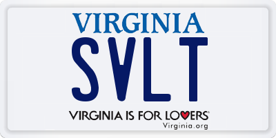VA license plate SVLT