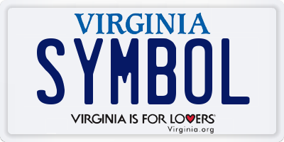 VA license plate SYMBOL