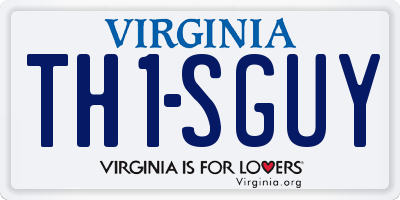 VA license plate TH1SGUY