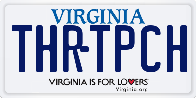 VA license plate THRTPCH