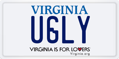 VA license plate UGLY