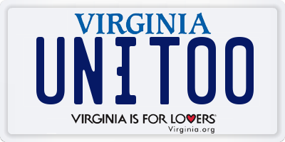 VA license plate UNIT00