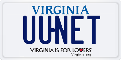 VA license plate UUNET