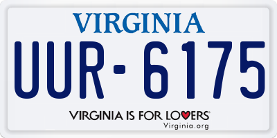 VA license plate UUR6175