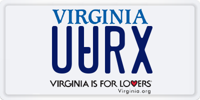 VA license plate UURX