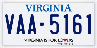 VA license plate VAA5161