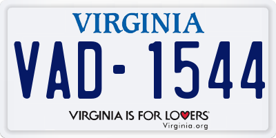 VA license plate VAD1544