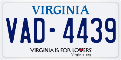 VA license plate VAD4439