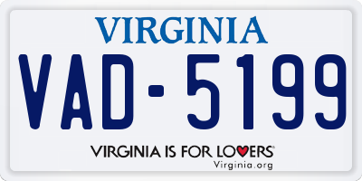 VA license plate VAD5199