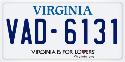 VA license plate VAD6131