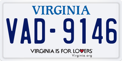 VA license plate VAD9146