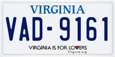 VA license plate VAD9161