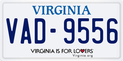 VA license plate VAD9556