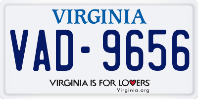 VA license plate VAD9656