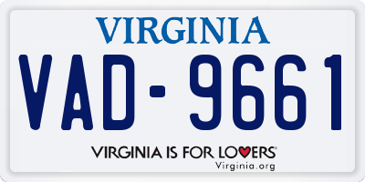 VA license plate VAD9661