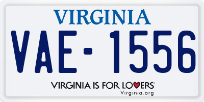 VA license plate VAE1556