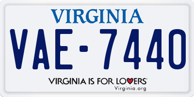 VA license plate VAE7440