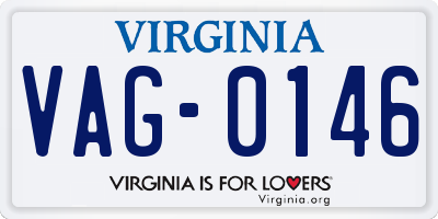 VA license plate VAG0146