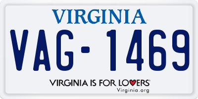 VA license plate VAG1469