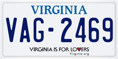 VA license plate VAG2469