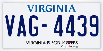 VA license plate VAG4439
