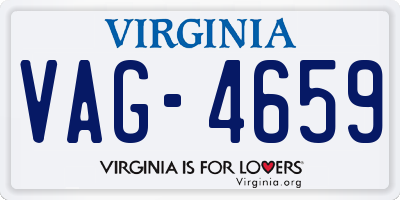 VA license plate VAG4659